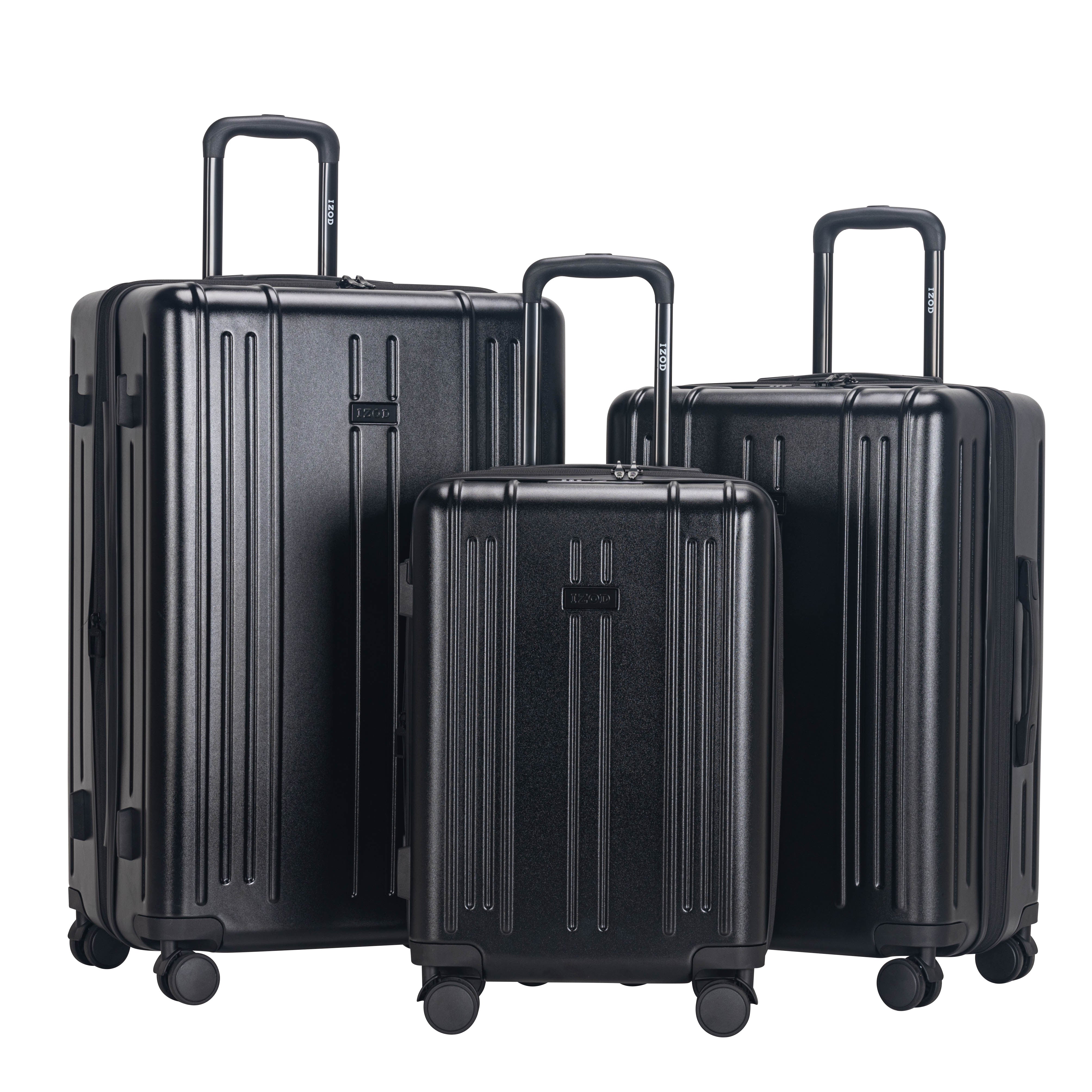 IZOD ISLA 3-Piece Luggage Set – Lightweight ABS Hard Shell