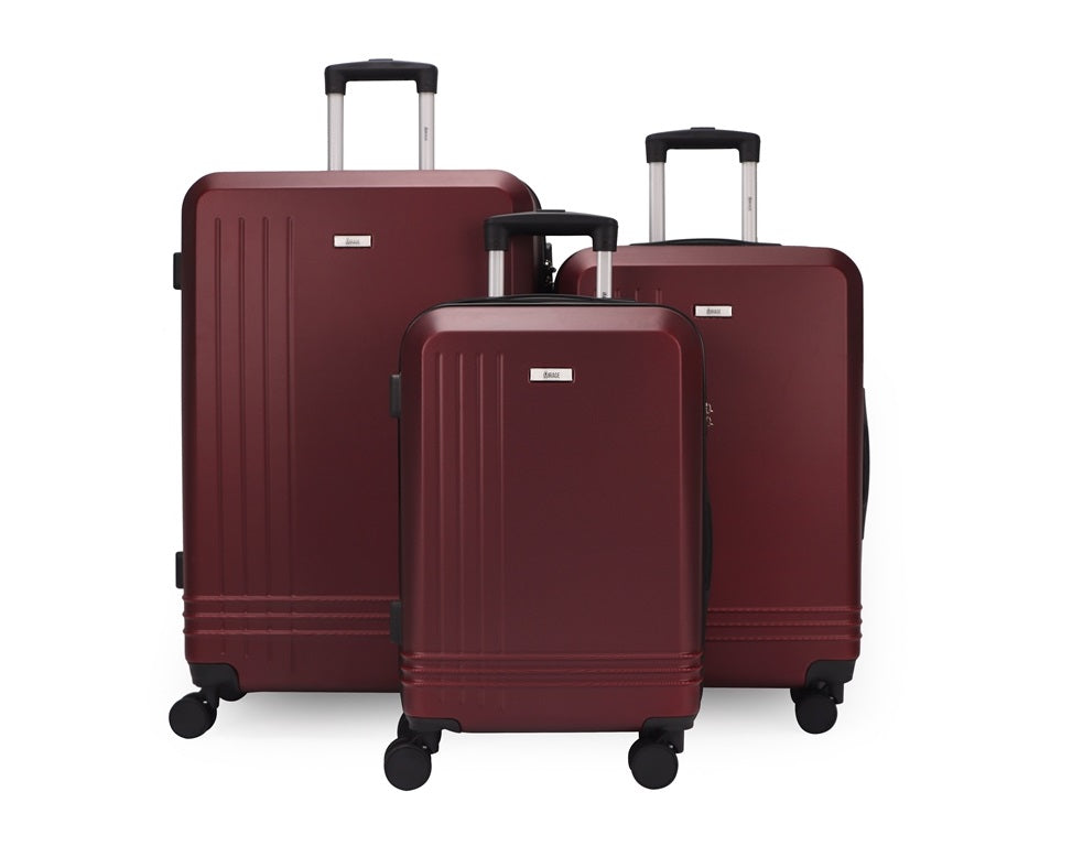 Alisa ABS Hard shell Lightweight 360 Dual Spinning Wheels Combo Lock 28" 24", 20" 3 Piece Luggage Set