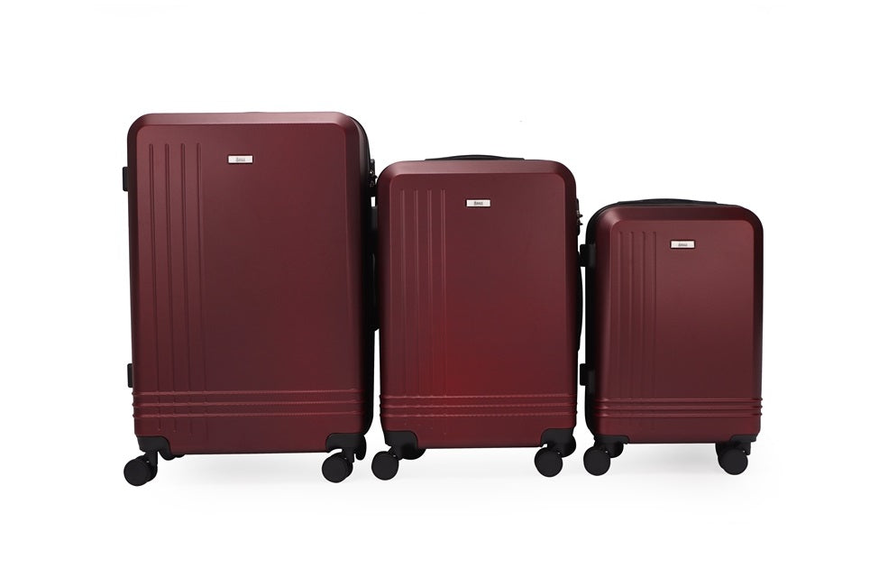 Alisa ABS Hard shell Lightweight 360 Dual Spinning Wheels Combo Lock 28" 24", 20" 3 Piece Luggage Set