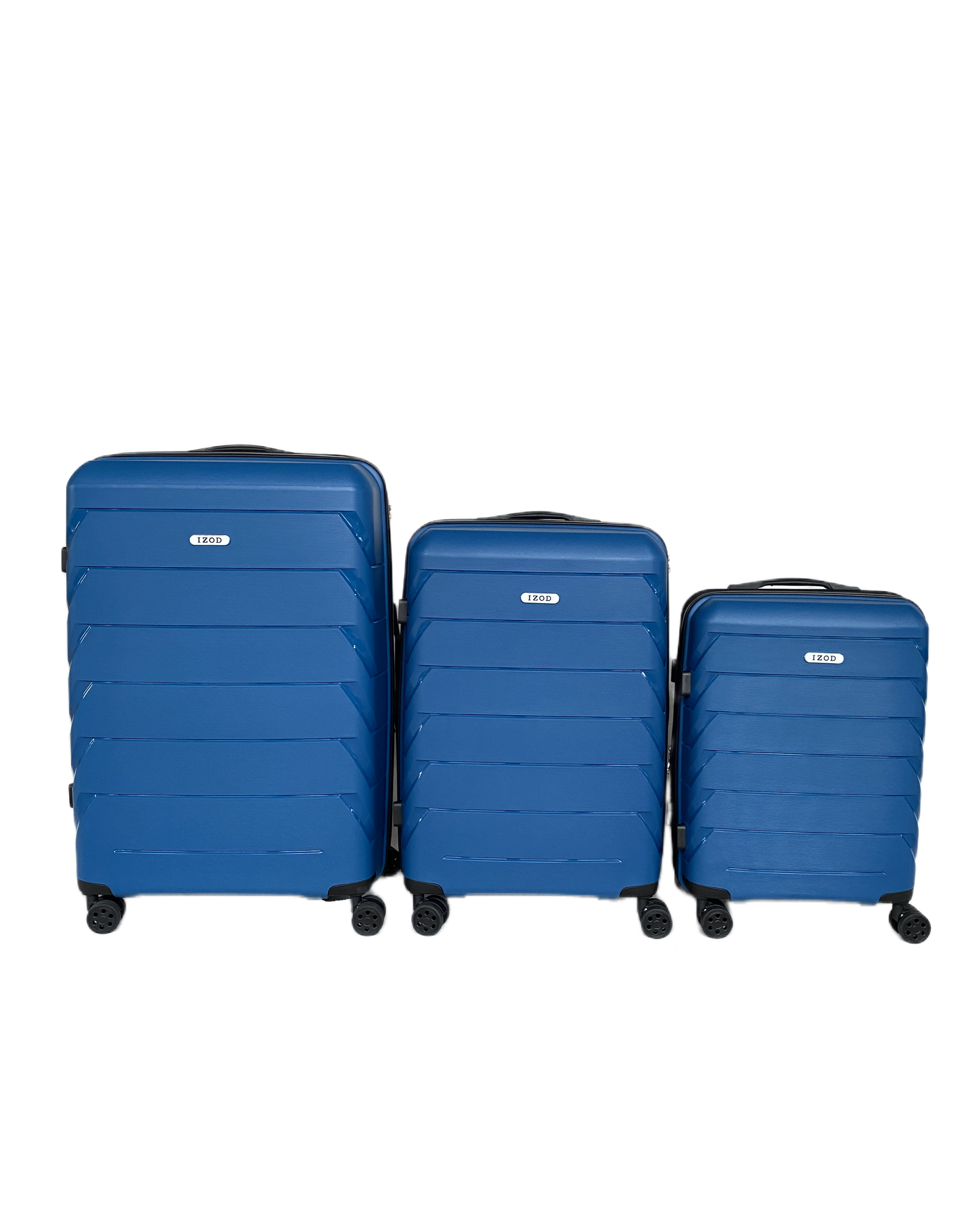 IZOD Ashley Polycarbonate Hard shell Expandable Lightweight 360 Dual Spinning Wheels Combo Lock 28", 24", 20" 3 Piece Luggage Set