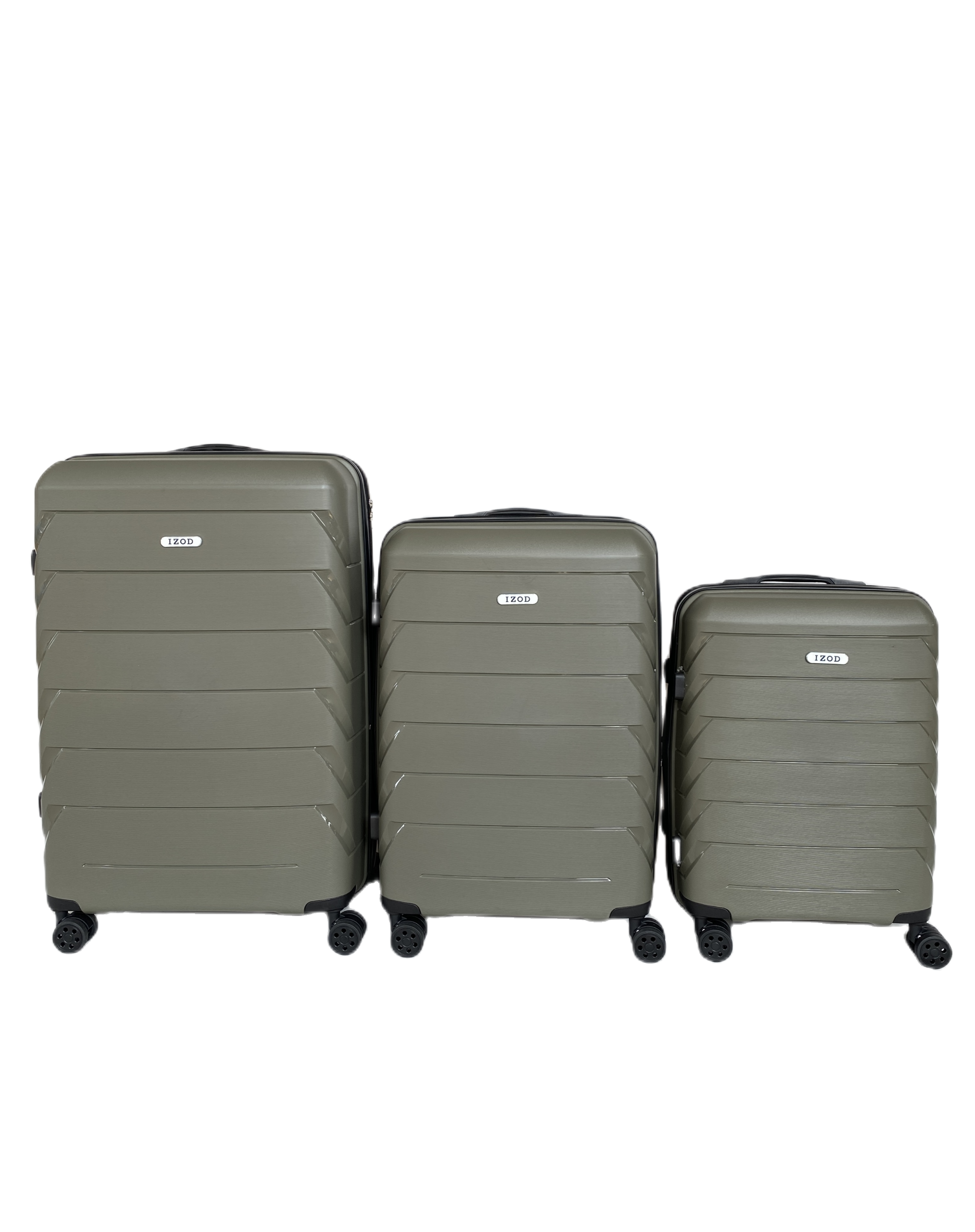 IZOD Ashley Polycarbonate Hard shell Expandable Lightweight 360 Dual Spinning Wheels Combo Lock 28", 24", 20" 3 Piece Luggage Set