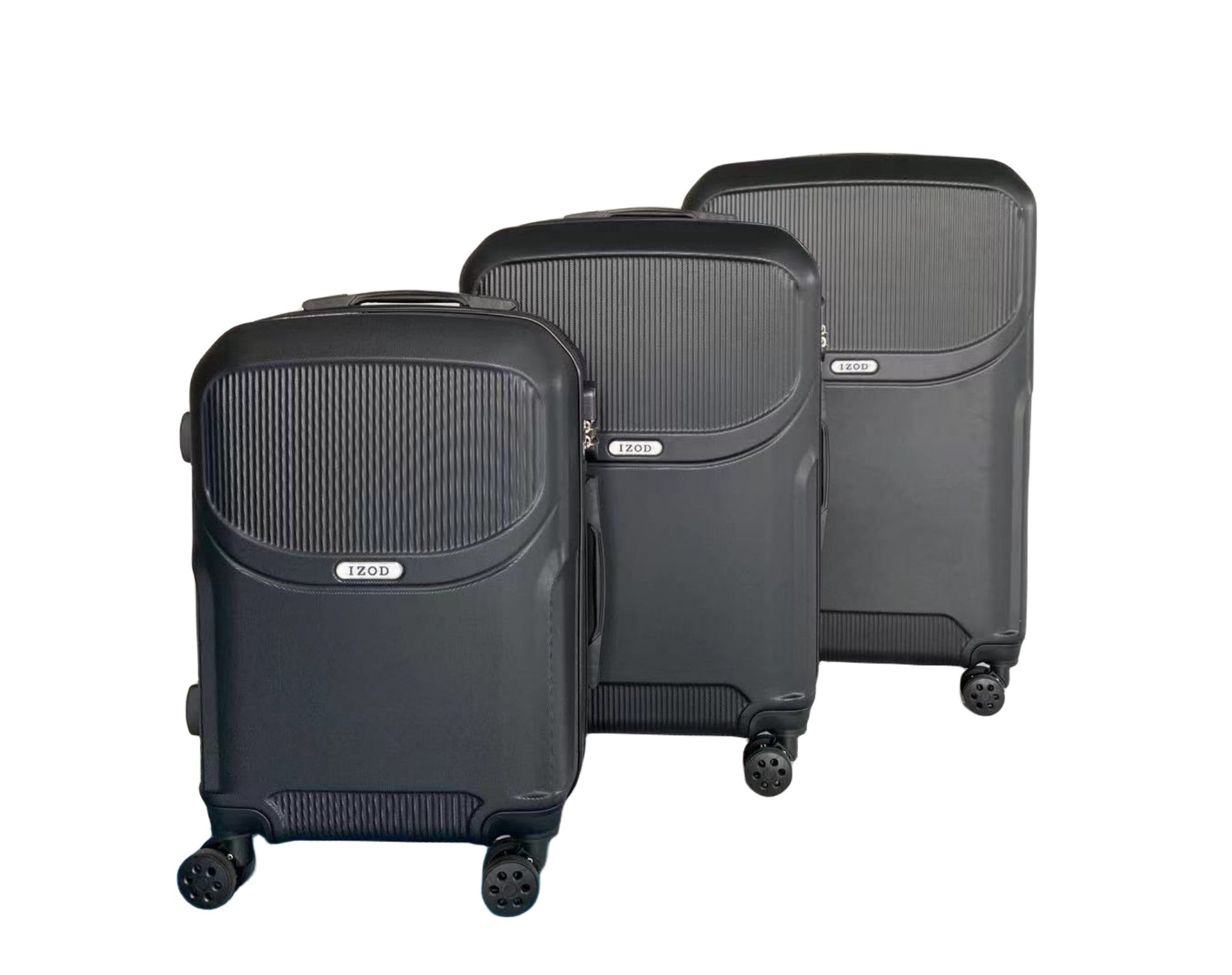 IZOD Regina Expandable ABS Hard shell Lightweight 360 Dual Spinning Wheels Combo Lock 28", 24", 20" 3 Piece Luggage Set