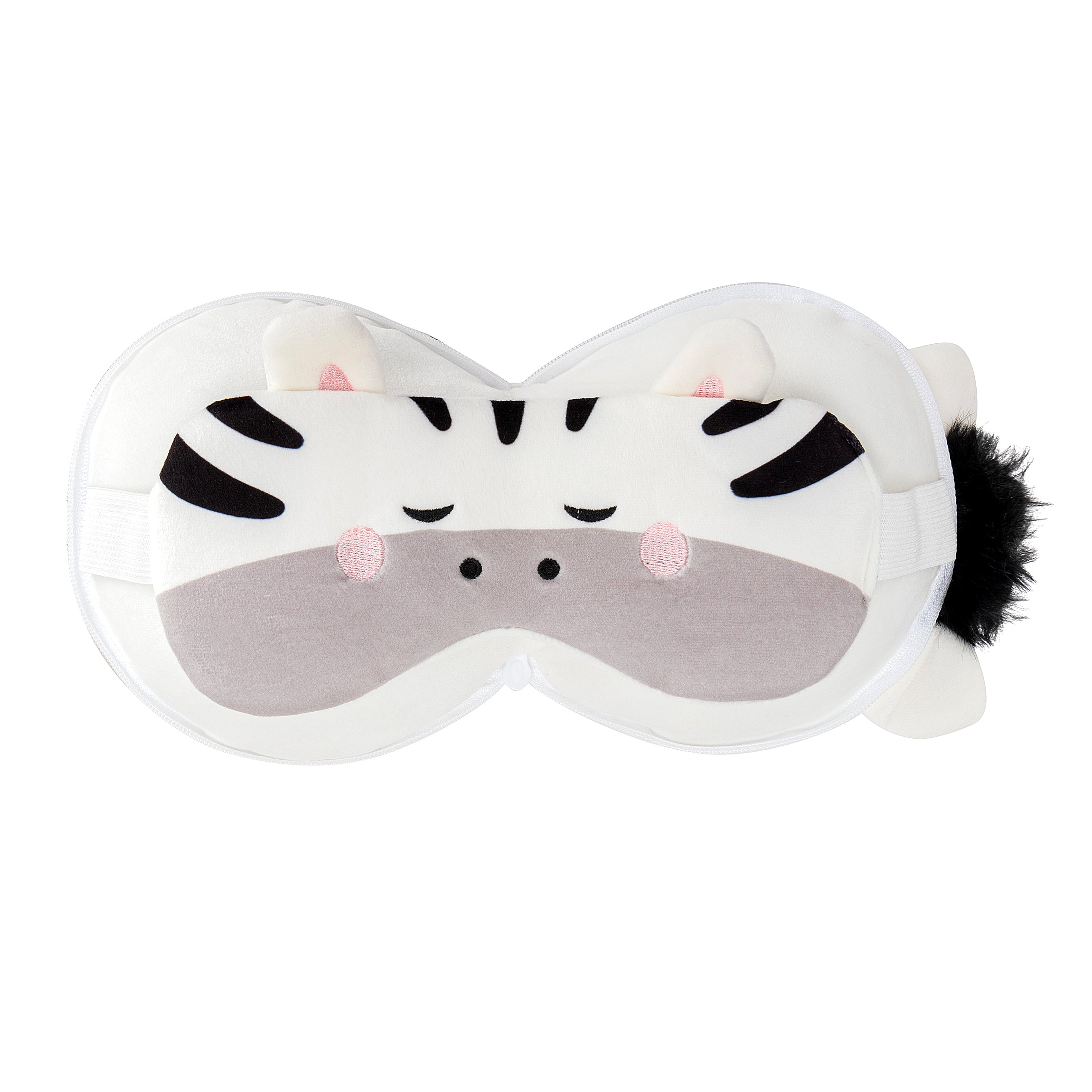 Kids 2-in-1 Travel Pillow and Eye Mask Animal Plush Soft Eye Mask Blindfold for Sleeping, Nights and Travel