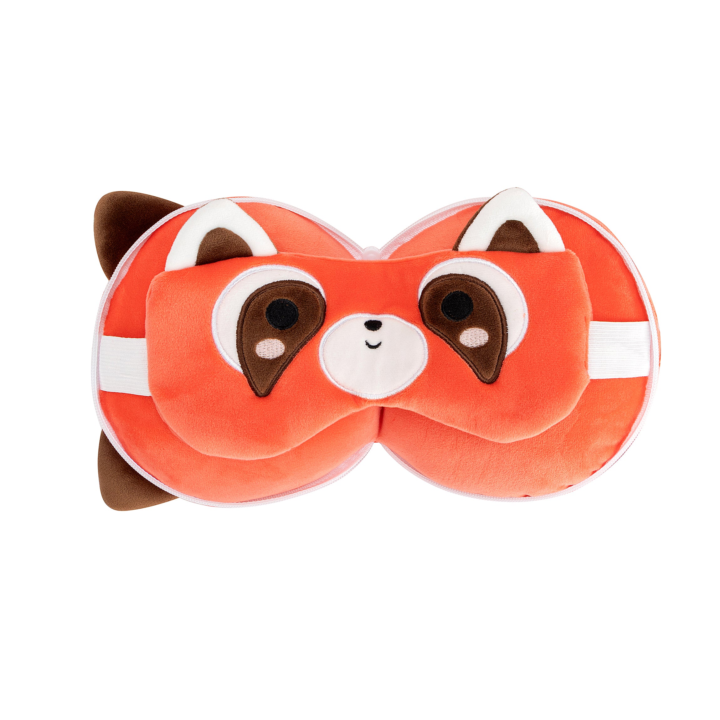 Kids 2-in-1 Travel Pillow and Eye Mask Animal Plush Soft Eye Mask Blindfold for Sleeping, Nights and Travel