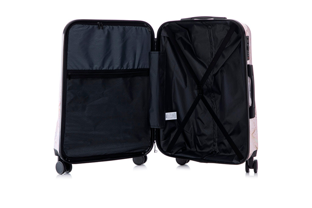 Multi-color Design ABS Hard Shell Lightweight with 360° Dual Spinning Wheels & Combo Lock – Includes 28", 24", 20" 3-Piece Luggage Set - Fairy