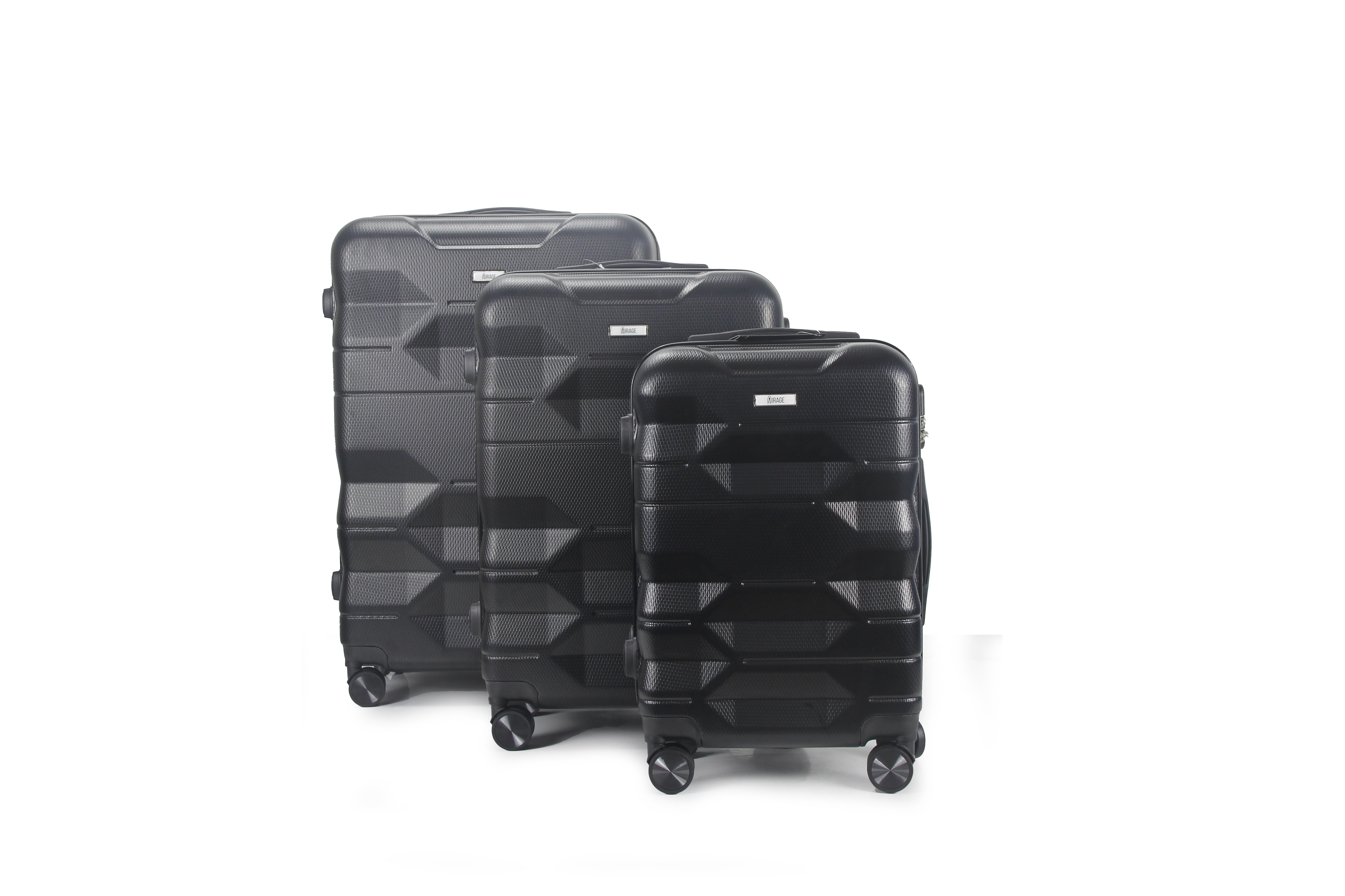 Maggie ABS Hard shell Lightweight 360 Dual Spinning Wheels Combo Lock 28" 24", 20" 3 Piece Luggage Set