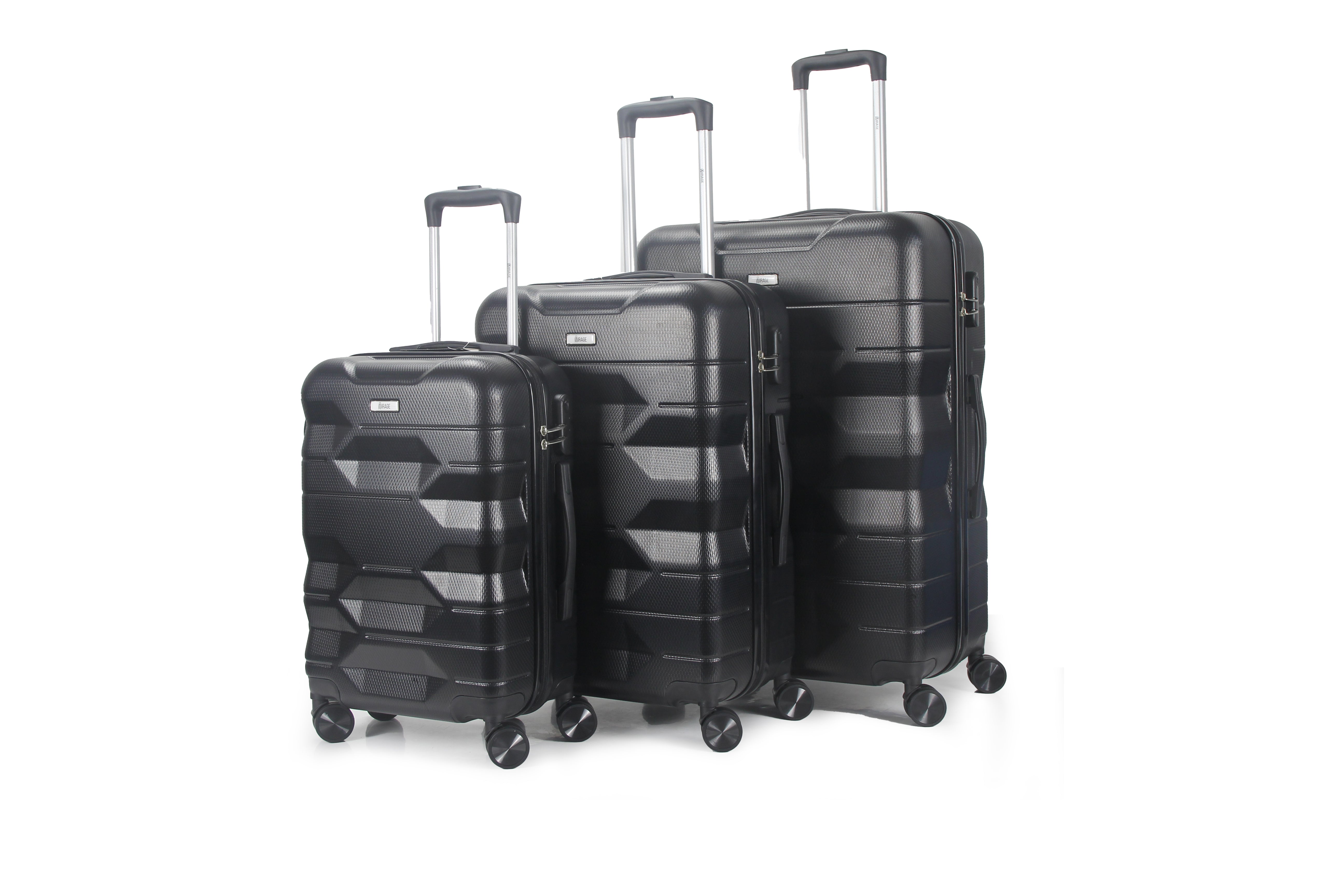 Maggie ABS Hard shell Lightweight 360 Dual Spinning Wheels Combo Lock 28" 24", 20" 3 Piece Luggage Set