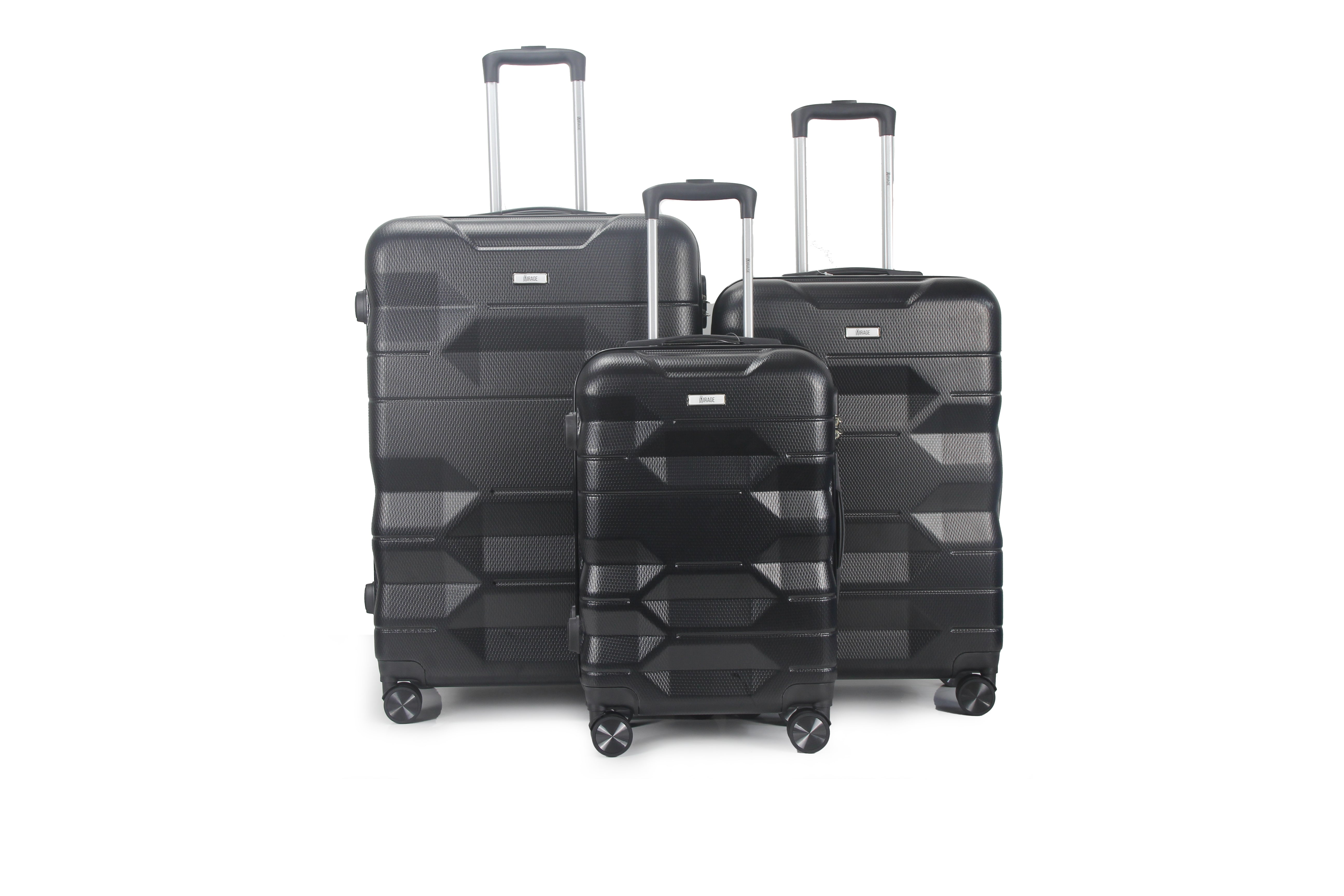 Maggie ABS Hard shell Lightweight 360 Dual Spinning Wheels Combo Lock 28" 24", 20" 3 Piece Luggage Set