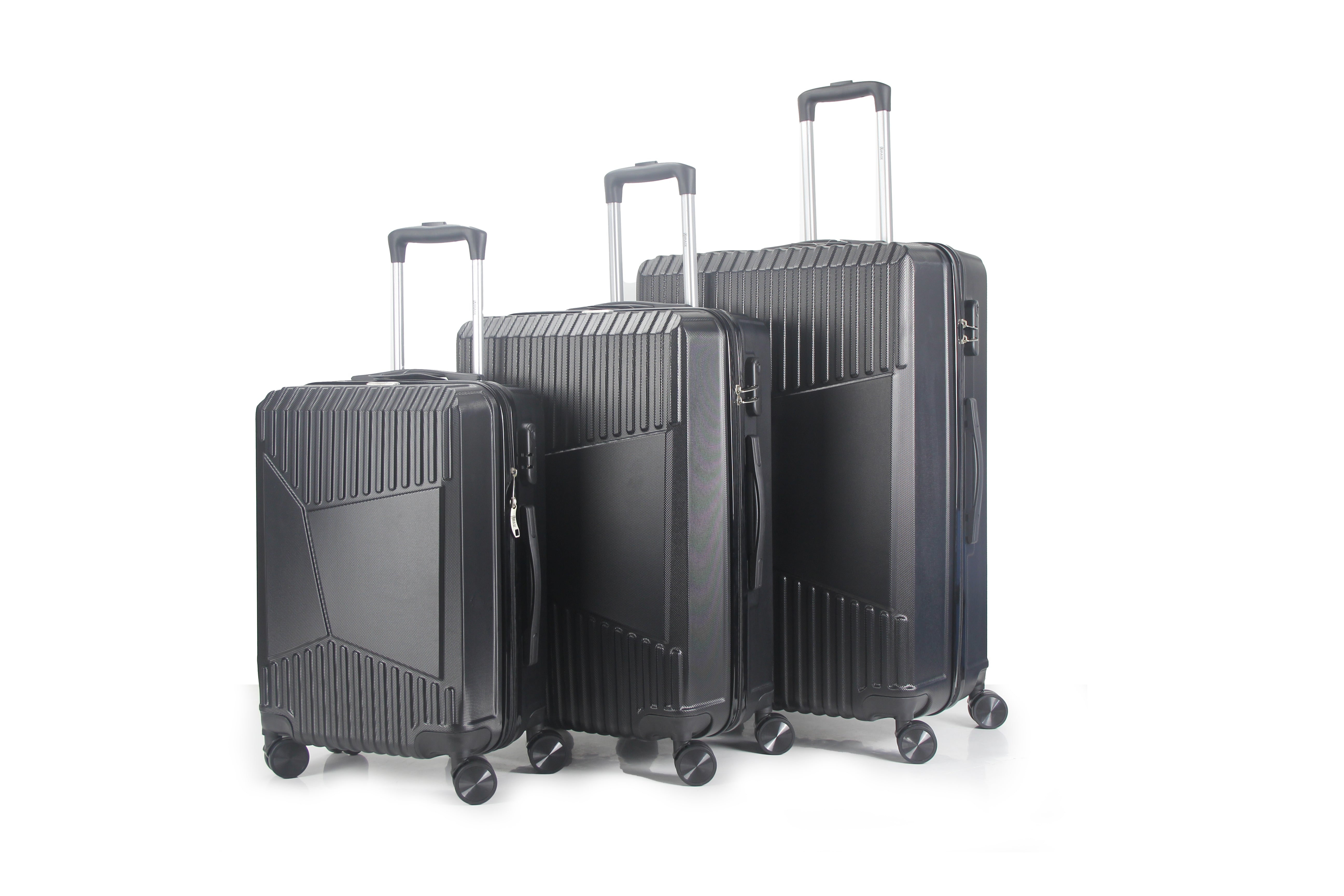 Melinda ABS Hard shell Lightweight 360 Dual Spinning Wheels Combo Lock 28" 24", 20" 3 Piece Luggage Set