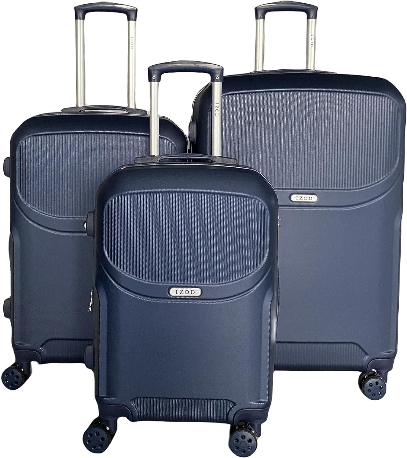 IZOD Regina Expandable ABS Hard shell Lightweight 360 Dual Spinning Wheels Combo Lock 28", 24", 20" 3 Piece Luggage Set