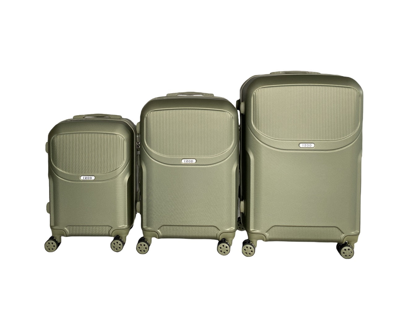 IZOD Regina Expandable ABS Hard shell Lightweight 360 Dual Spinning Wheels Combo Lock 28", 24", 20" 3 Piece Luggage Set