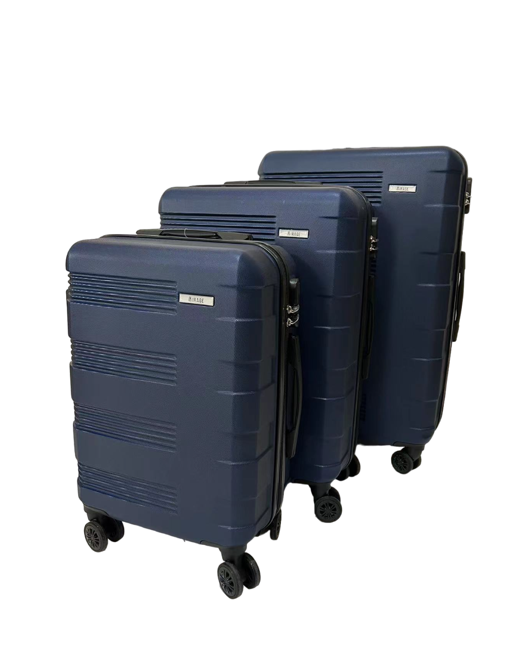 Polli ABS Hard shell Lightweight 360 Dual Spinning Wheels Combo Lock 28", 24", 20" 3 Piece Luggage Set