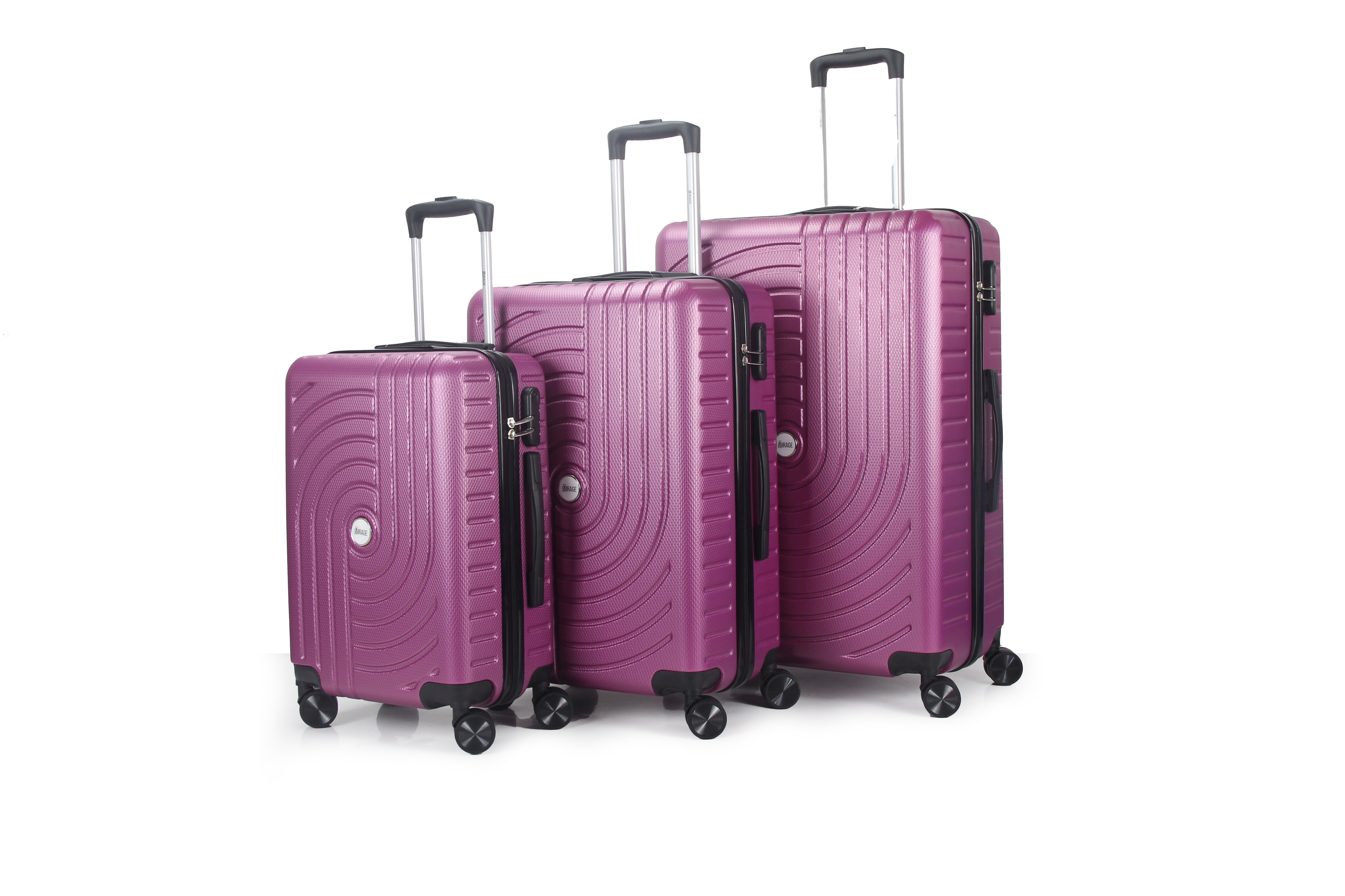 Sally ABS Hard shell Lightweight 360 Dual Spinning Wheels Combo Lock 28" 24", 20" 3 Piece Luggage Set