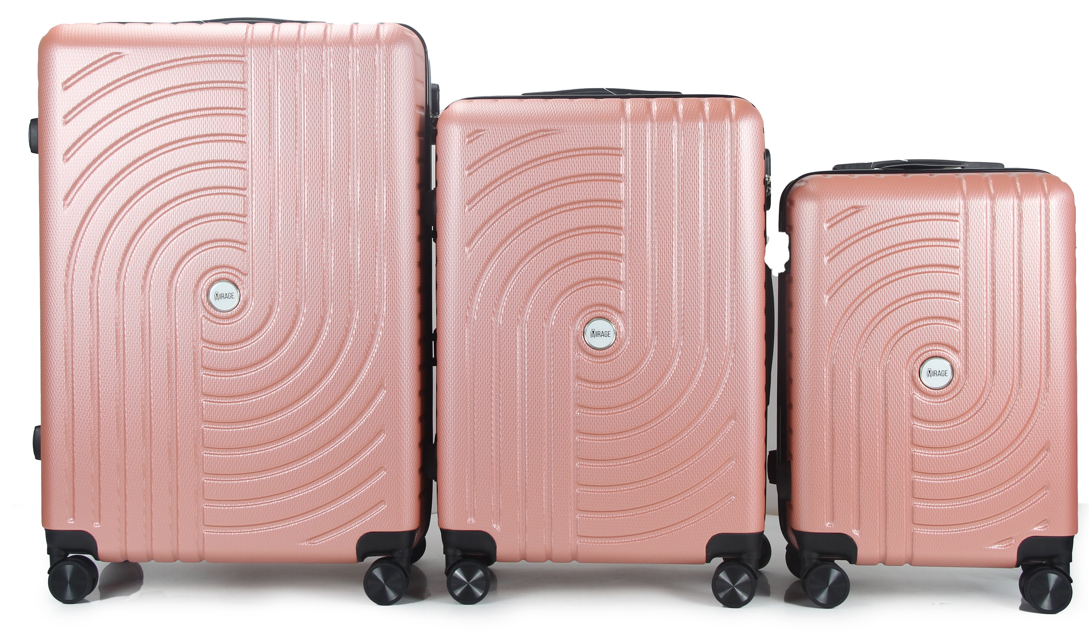 Sally ABS Hard shell Lightweight 360 Dual Spinning Wheels Combo Lock 28" 24", 20" 3 Piece Luggage Set