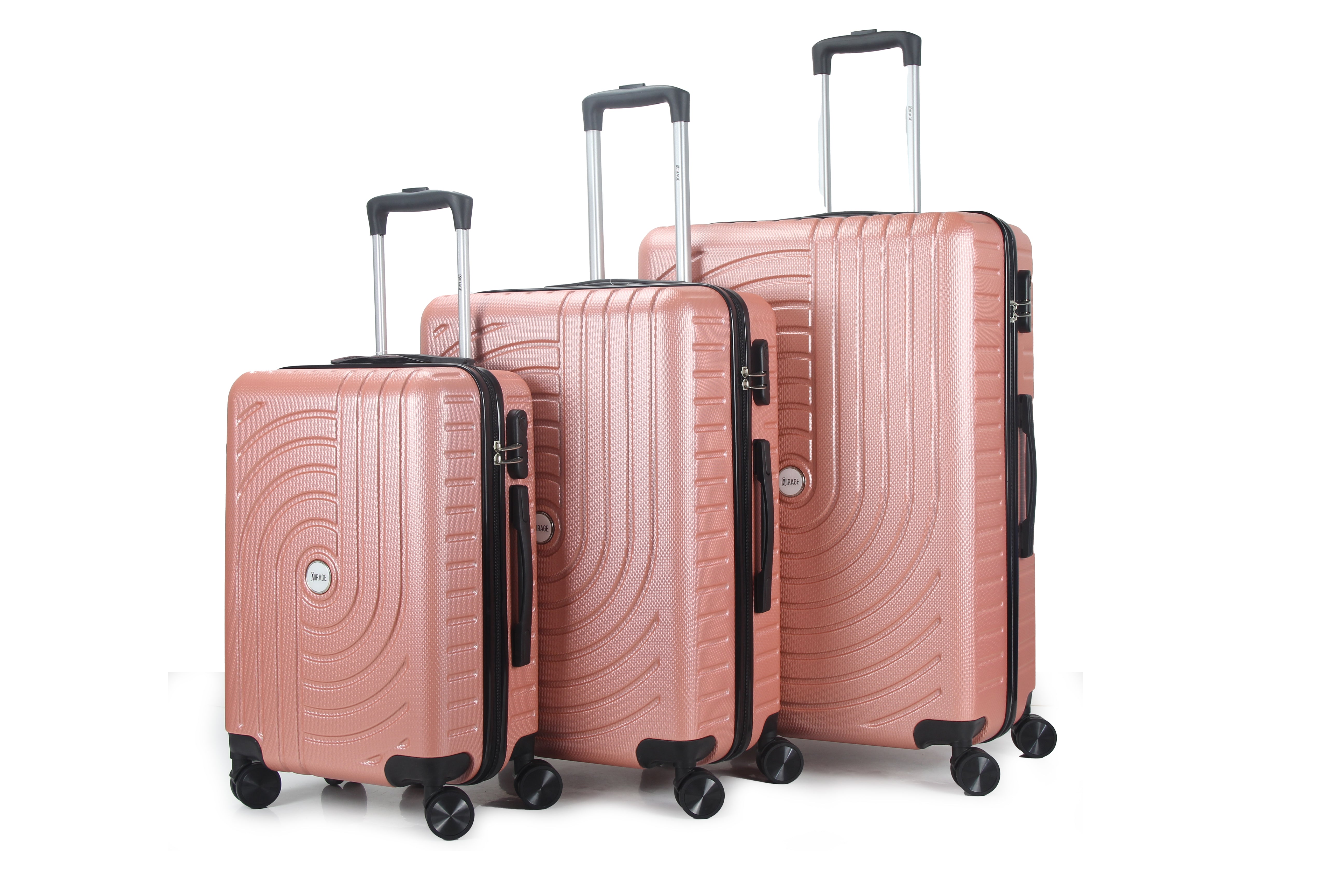 Sally ABS Hard shell Lightweight 360 Dual Spinning Wheels Combo Lock 28" 24", 20" 3 Piece Luggage Set