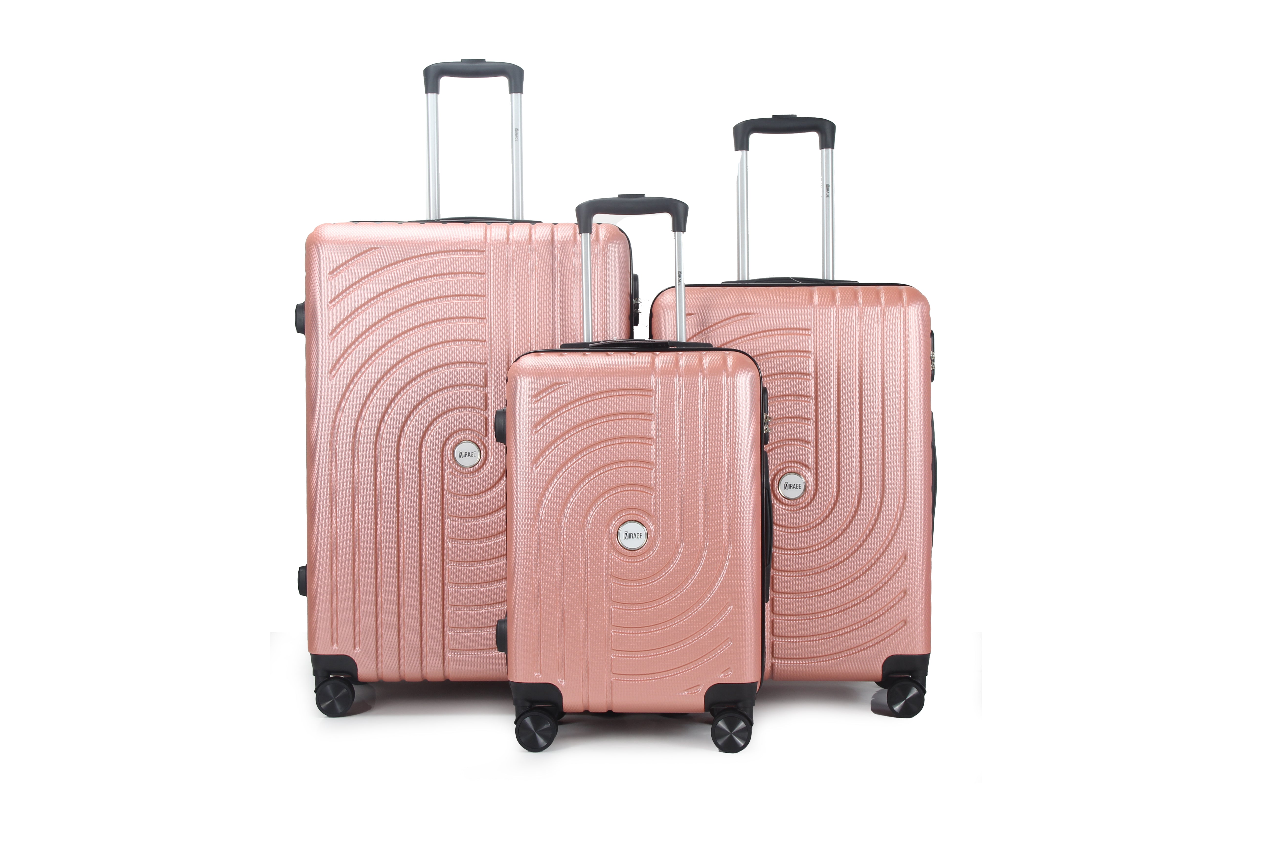 Sally ABS Hard shell Lightweight 360 Dual Spinning Wheels Combo Lock 28" 24", 20" 3 Piece Luggage Set