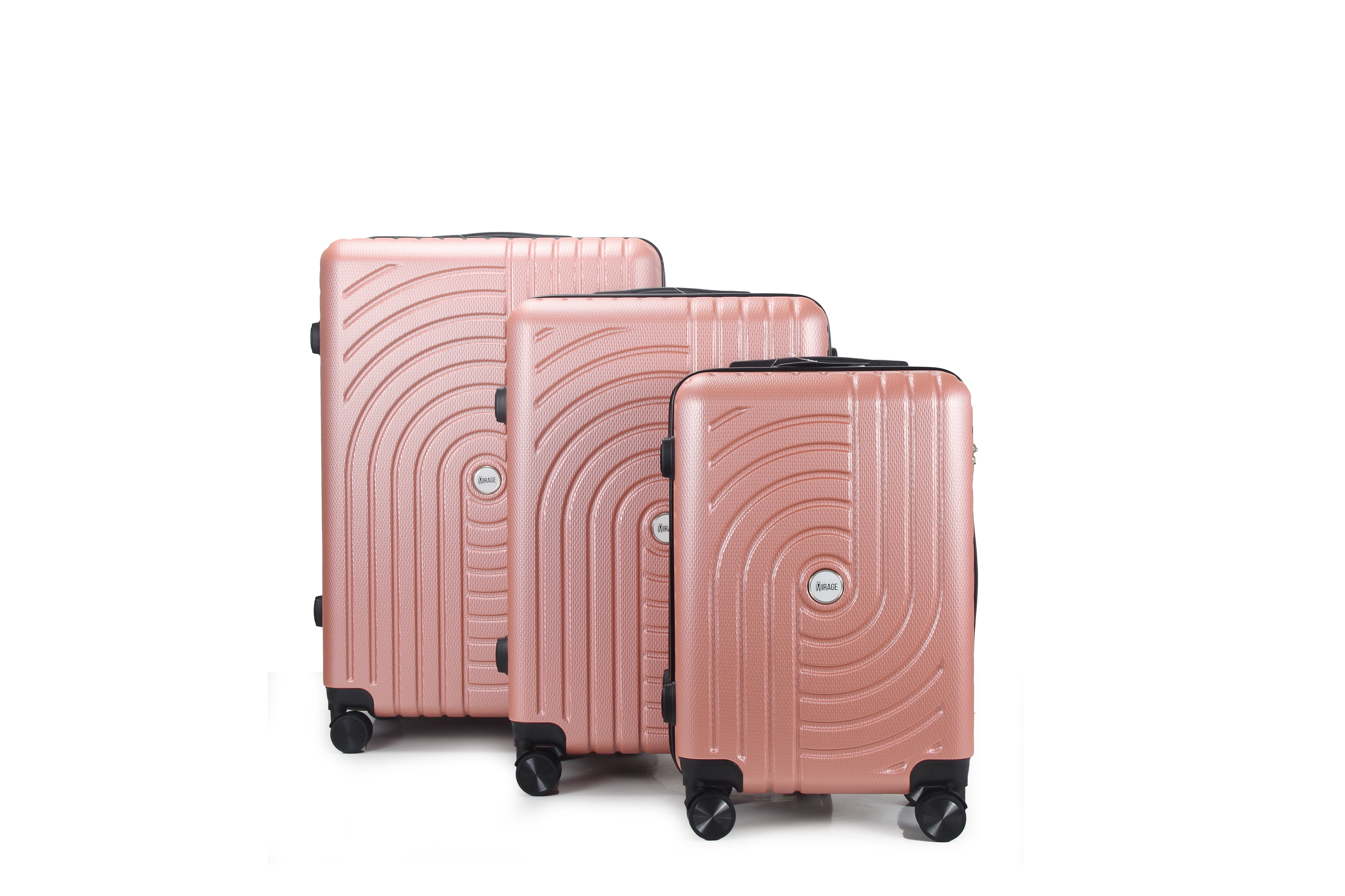 Sally ABS Hard shell Lightweight 360 Dual Spinning Wheels Combo Lock 28" 24", 20" 3 Piece Luggage Set