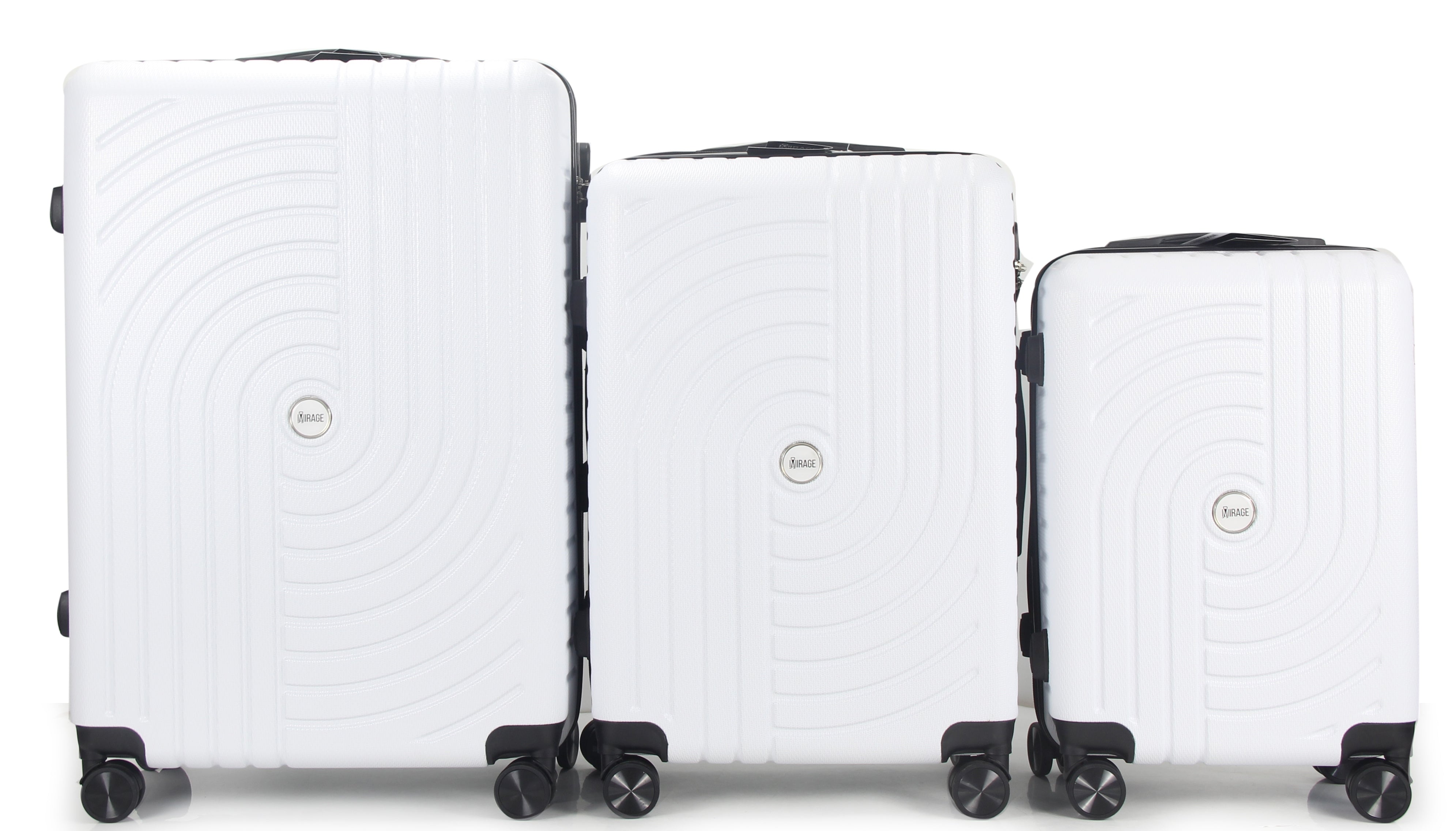 Sally ABS Hard shell Lightweight 360 Dual Spinning Wheels Combo Lock 28" 24", 20" 3 Piece Luggage Set