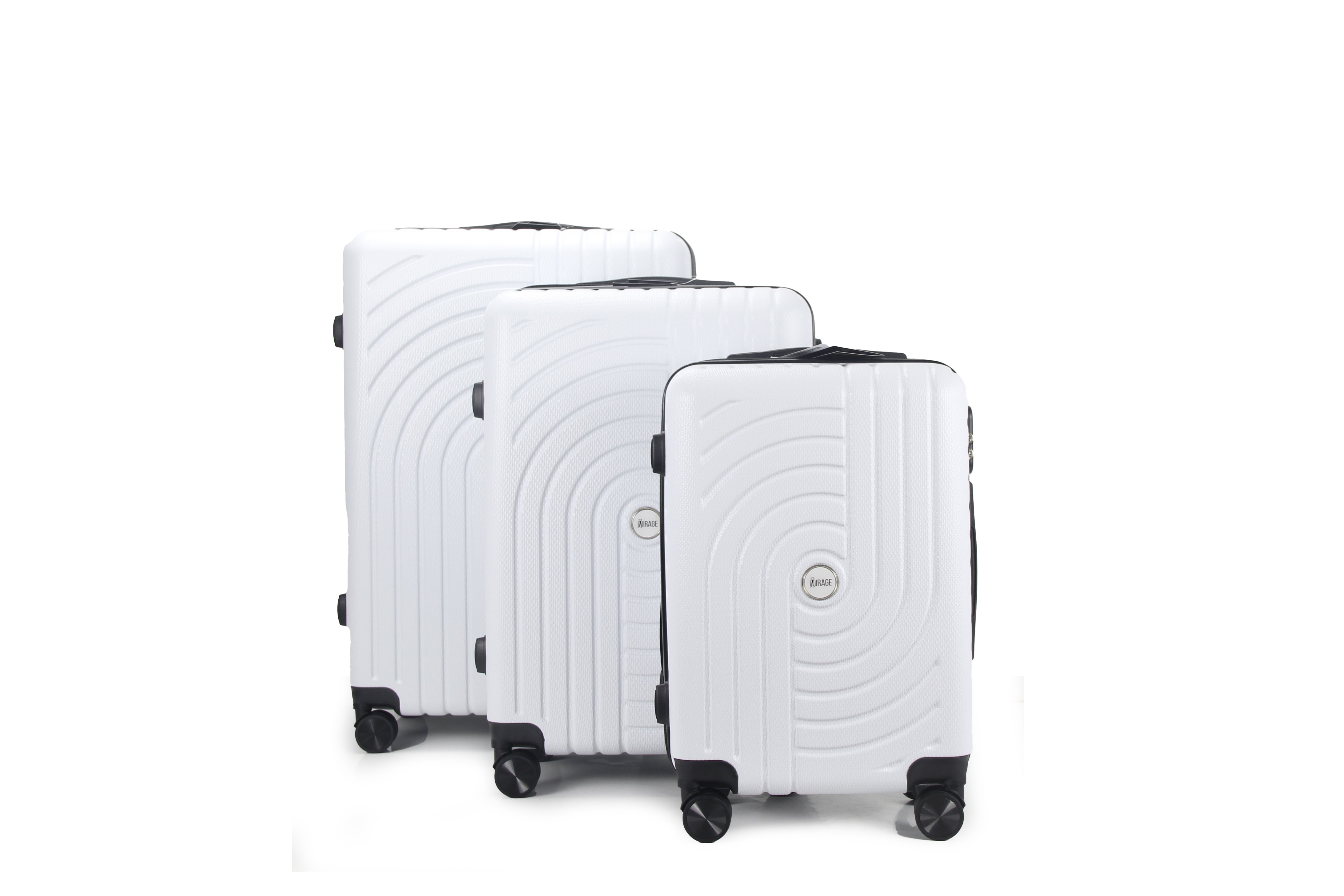 Sally ABS Hard shell Lightweight 360 Dual Spinning Wheels Combo Lock 28" 24", 20" 3 Piece Luggage Set