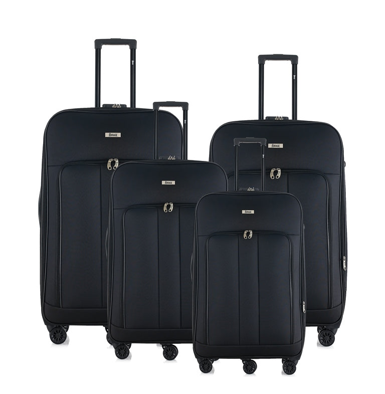 Sean Soft side Lightweight Expandable with 360° Dual Spinning Wheels and Combo Lock – Includes 32", 28", 24", 20" 4-Piece Luggage Set