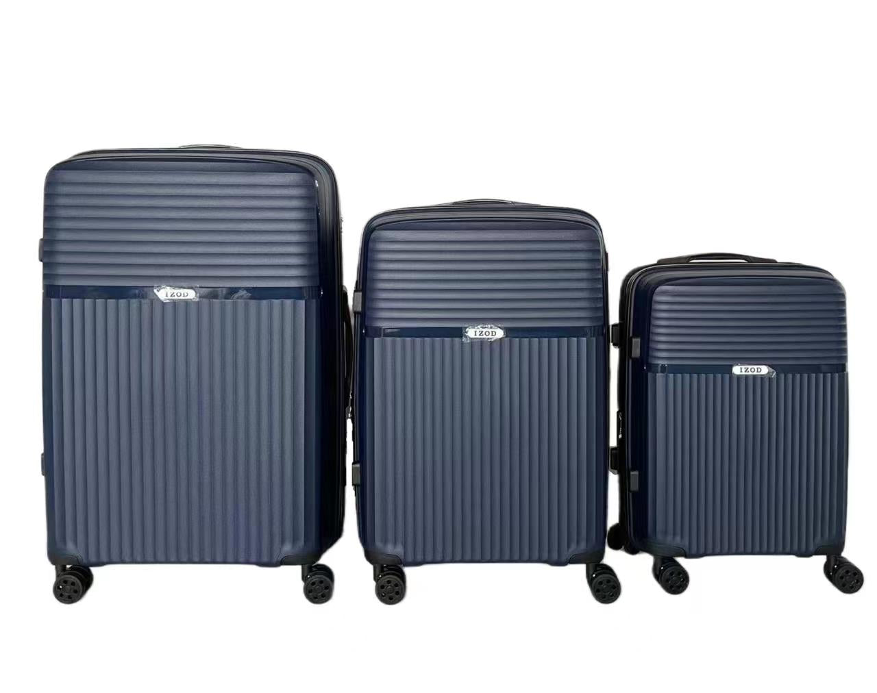 IZOD Siri Polycarbonate Hard shell Expandable Lightweight 360 Dual Spinning Wheels Combo Lock 28", 24", 20" 3 Piece Luggage Set