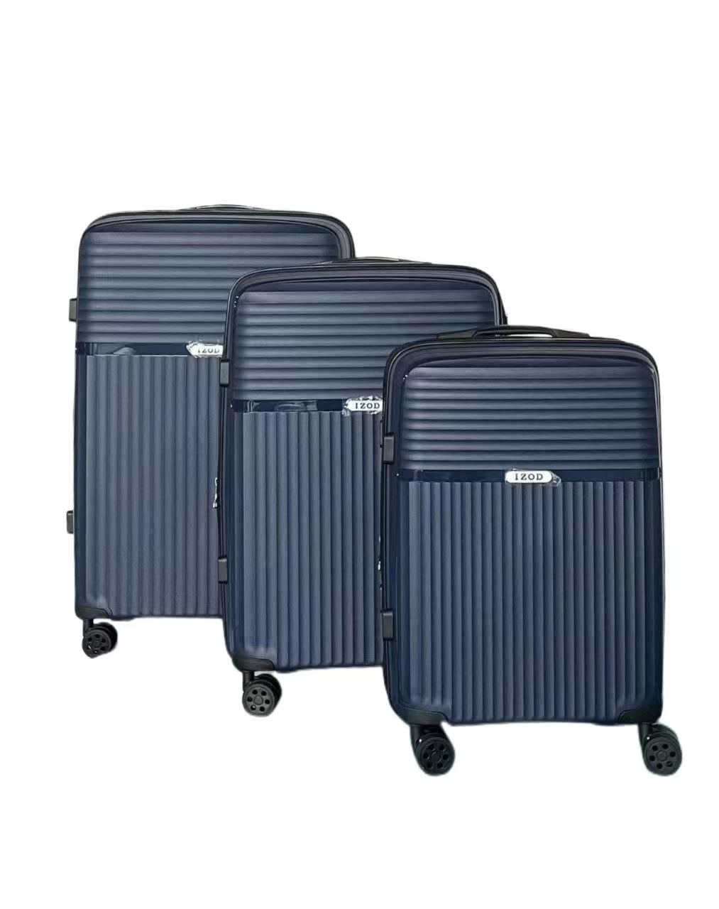 IZOD Siri Polycarbonate Hard shell Expandable Lightweight 360 Dual Spinning Wheels Combo Lock 28", 24", 20" 3 Piece Luggage Set