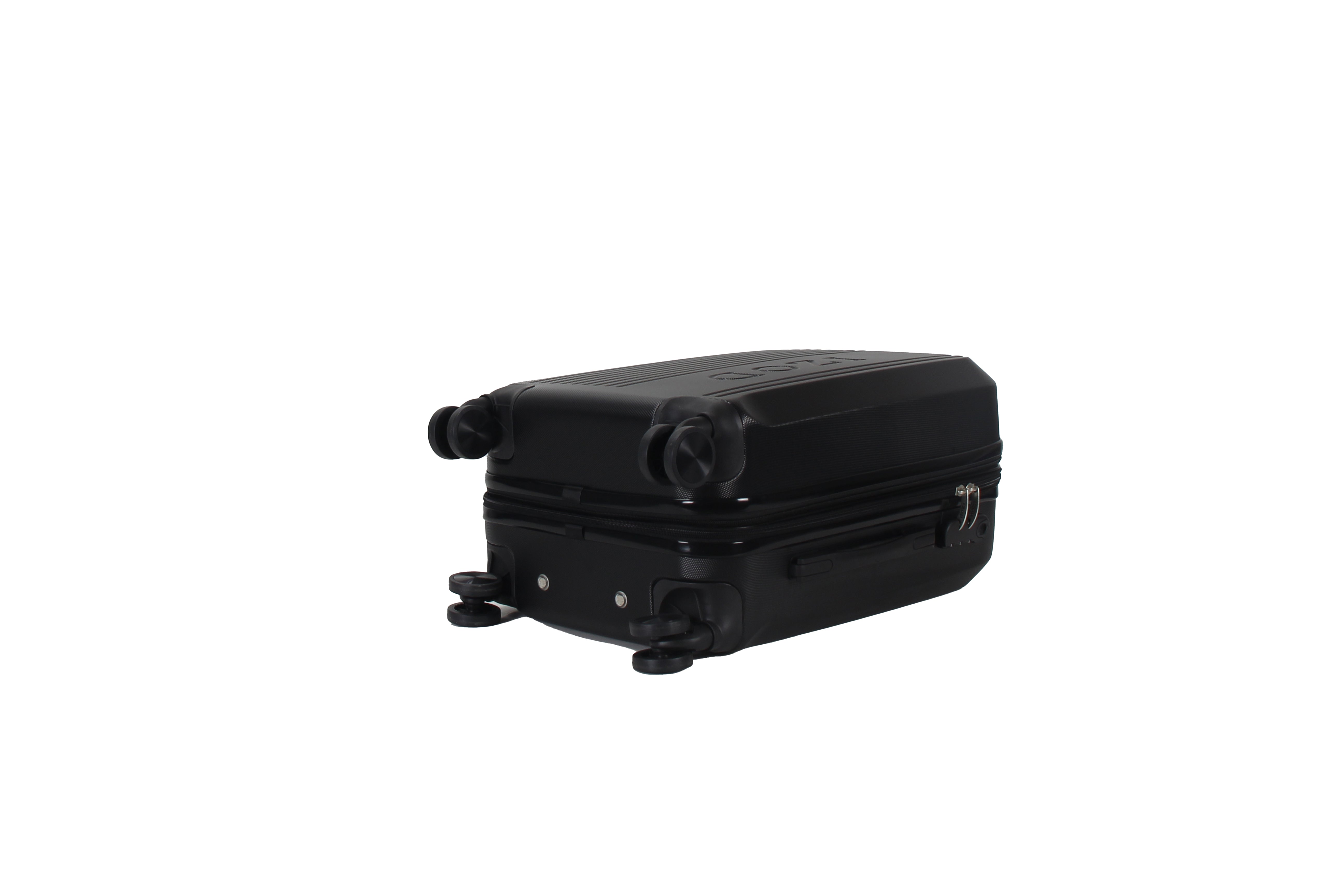 IZOD Zane Large 28" Expandable ABS Hardside Lightweight 360 Dual Spinning Wheels Combo Lock Large 28" Luggage - Black