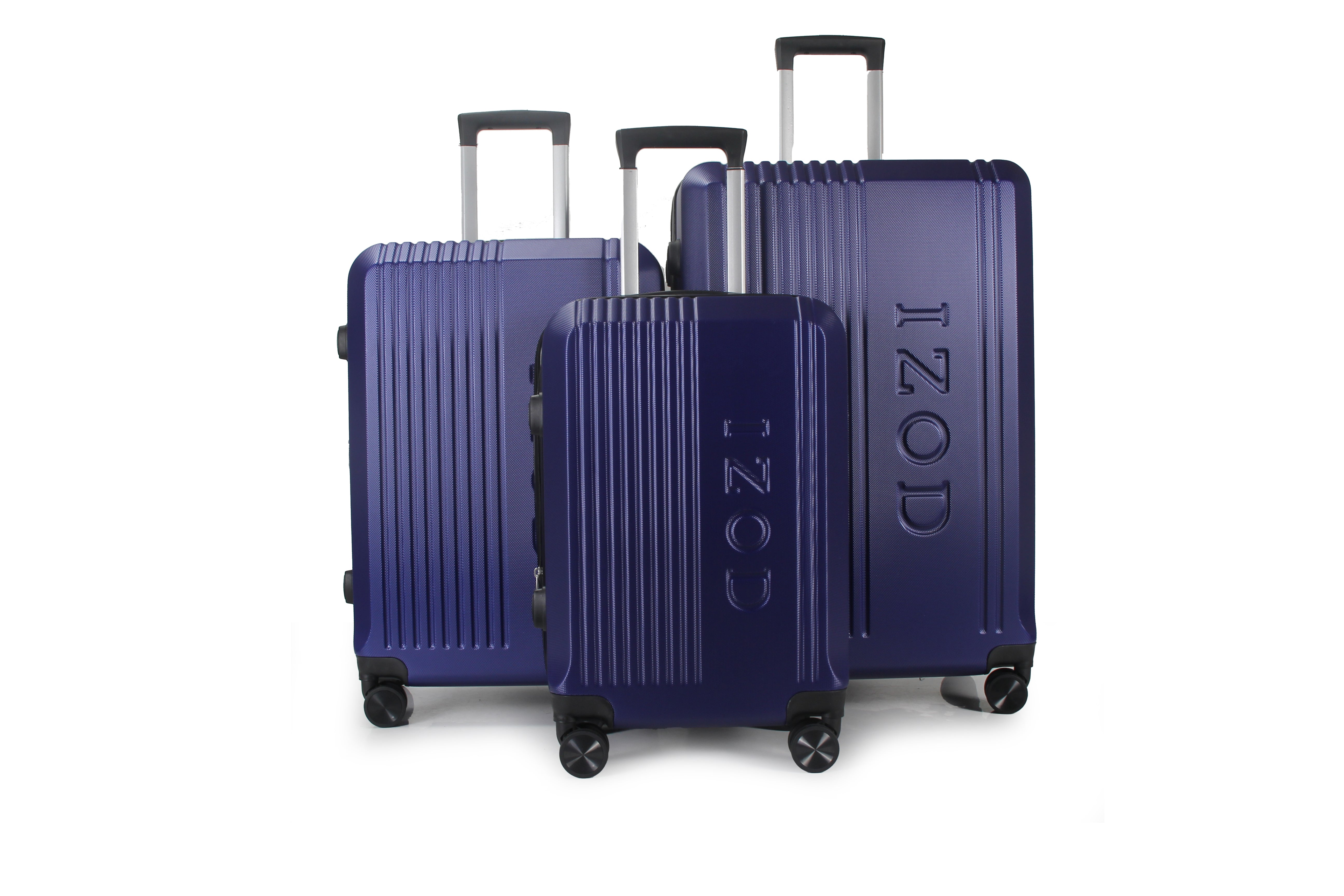 IZOD Zane Expandable ABS Hard shell Lightweight 360 Dual Spinning Wheels Combo Lock 28", 24", 20" 3 Piece Luggage Set