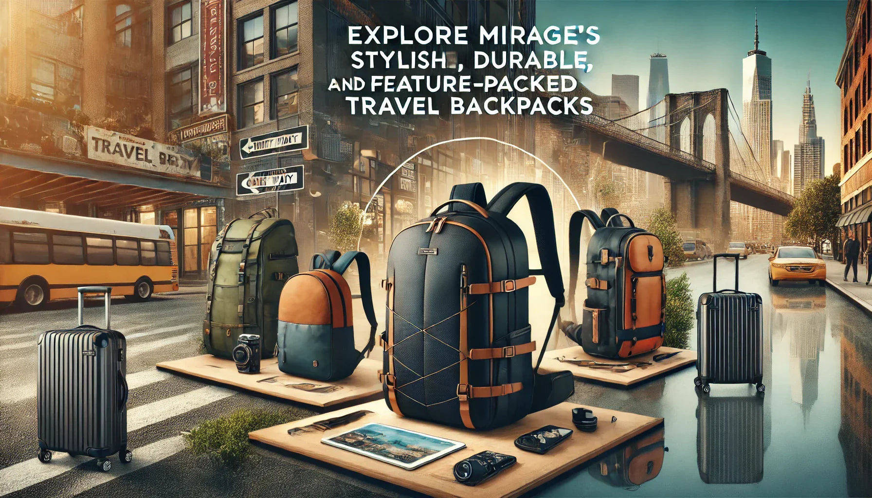 Explore Mirage’s Stylish, Durable, and Feature-Packed Travel Backpacks