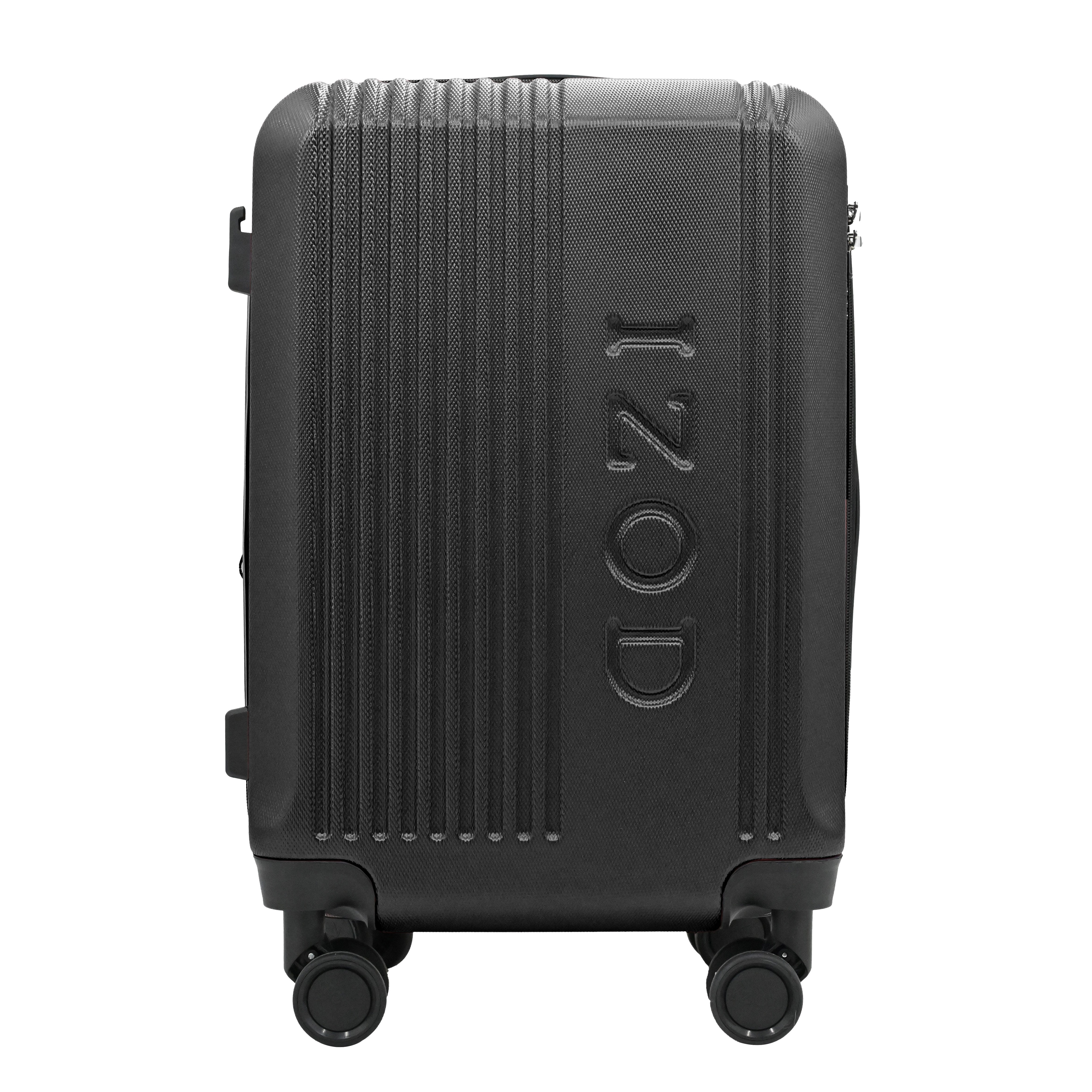 IZOD Zane 20-Inch Carry-On Luggage – Lightweight Expandable ABS Hardside Suitcase with 360° Dual Spinner Wheels & Built-In Combo Lock