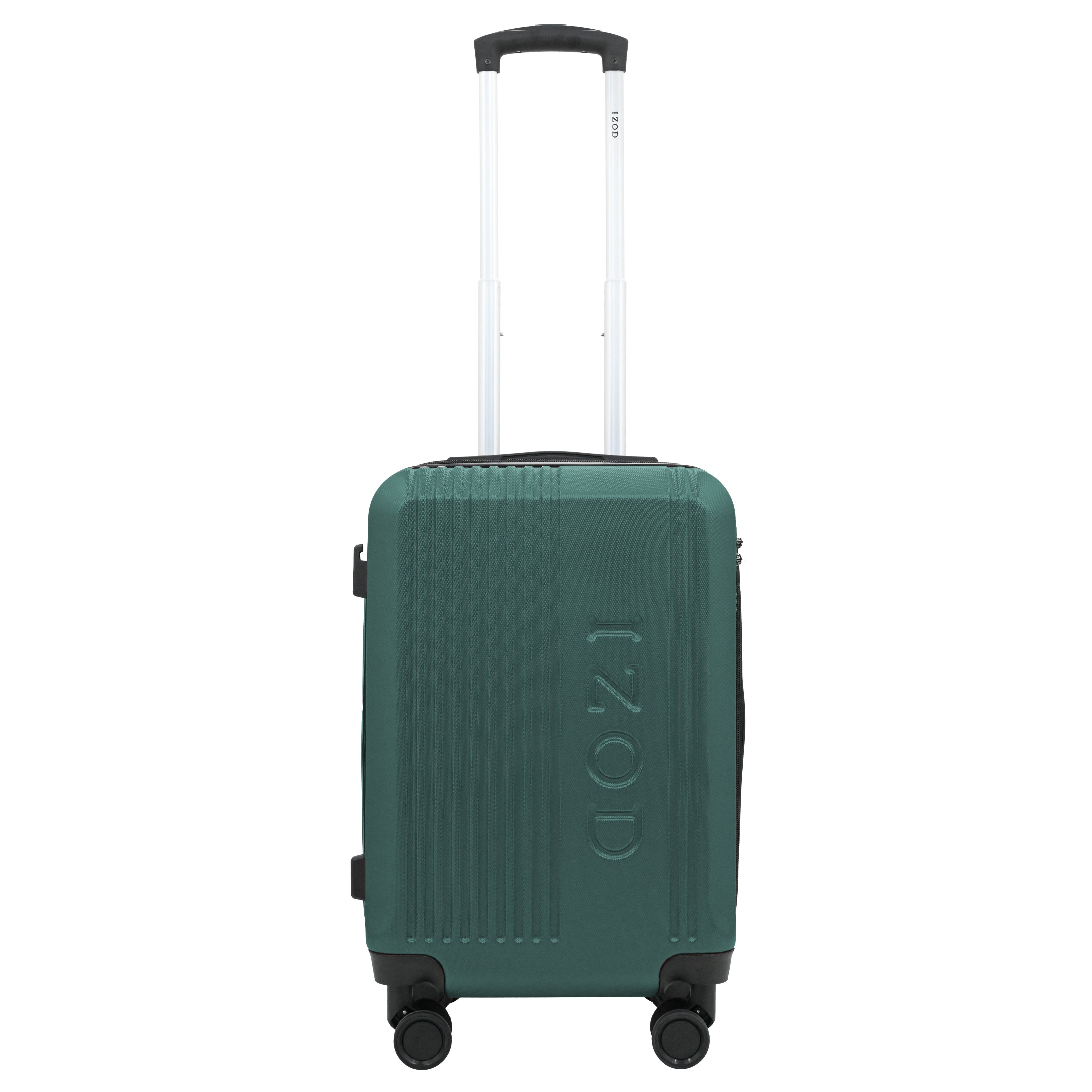 IZOD Zane 20-Inch Carry-On Luggage – Lightweight Expandable ABS Hardside Suitcase with 360° Dual Spinner Wheels & Built-In Combo Lock