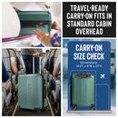 IZOD Zane 20-Inch Carry-On Luggage – Lightweight Expandable ABS Hardside Suitcase with 360° Dual Spinner Wheels & Built-In Combo Lock