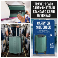 Zane 20 Inch Carry-On Expandable Spinner with Combo Lock