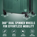 Zane 20 Inch Carry-On Expandable Spinner with Combo Lock