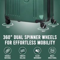 Zane 20 Inch Carry-On Expandable Spinner with Combo Lock