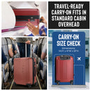 IZOD Zane 20-Inch Carry-On Luggage – Lightweight Expandable ABS Hardside Suitcase with 360° Dual Spinner Wheels & Built-In Combo Lock