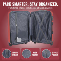 Zane 20 Inch Carry-On Expandable Spinner with Combo Lock