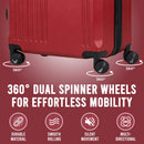 Zane 20 Inch Carry-On Expandable Spinner with Combo Lock