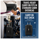 IZOD Mateo 20-Inch Carry-On Luggage – Lightweight Expandable ABS Hardside Suitcase with 360° Dual Spinner Wheels & Built-In Combo Lock