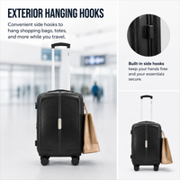 IZOD Mateo 20-Inch Carry-On Luggage – Lightweight Expandable ABS Hardside Suitcase with 360° Dual Spinner Wheels & Built-In Combo Lock