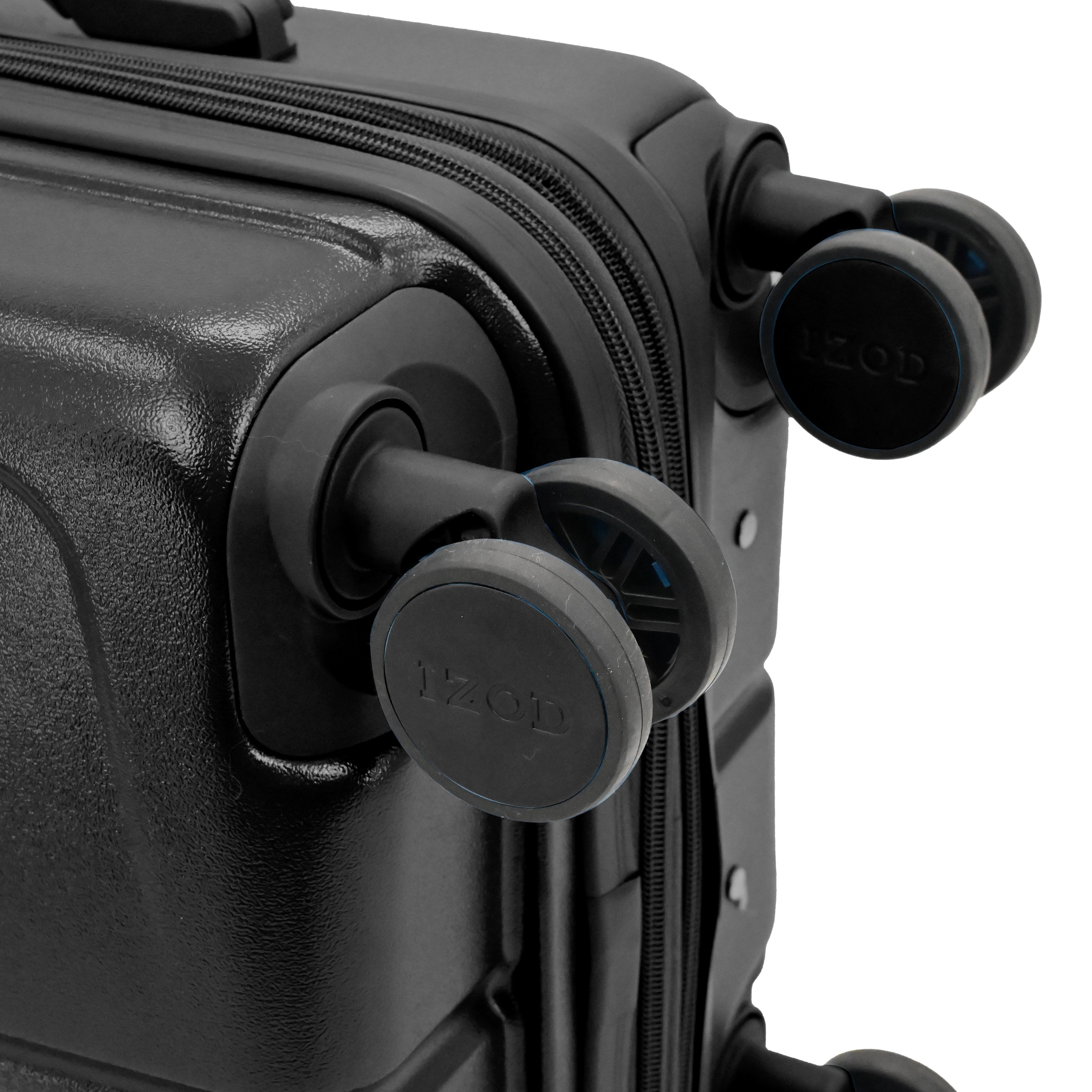 IZOD Mateo 20-Inch Carry-On Luggage – Lightweight Expandable ABS Hardside Suitcase with 360° Dual Spinner Wheels & Built-In Combo Lock