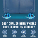 IZOD Mateo 20-Inch Carry-On Luggage – Lightweight Expandable ABS Hardside Suitcase with 360° Dual Spinner Wheels & Built-In Combo Lock