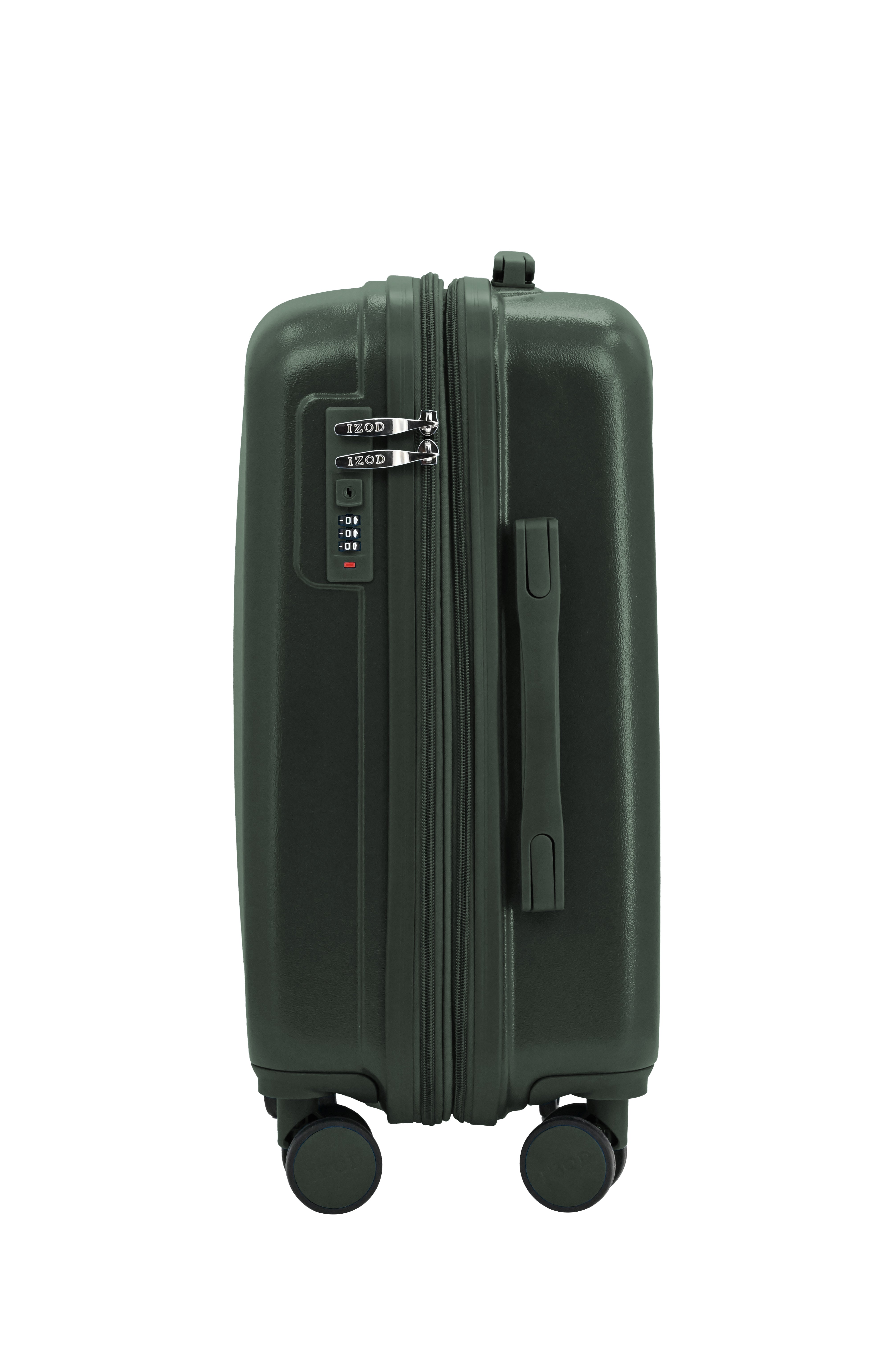 IZOD Mateo 20-Inch Carry-On Luggage – Lightweight Expandable ABS Hardside Suitcase with 360° Dual Spinner Wheels & Built-In Combo Lock