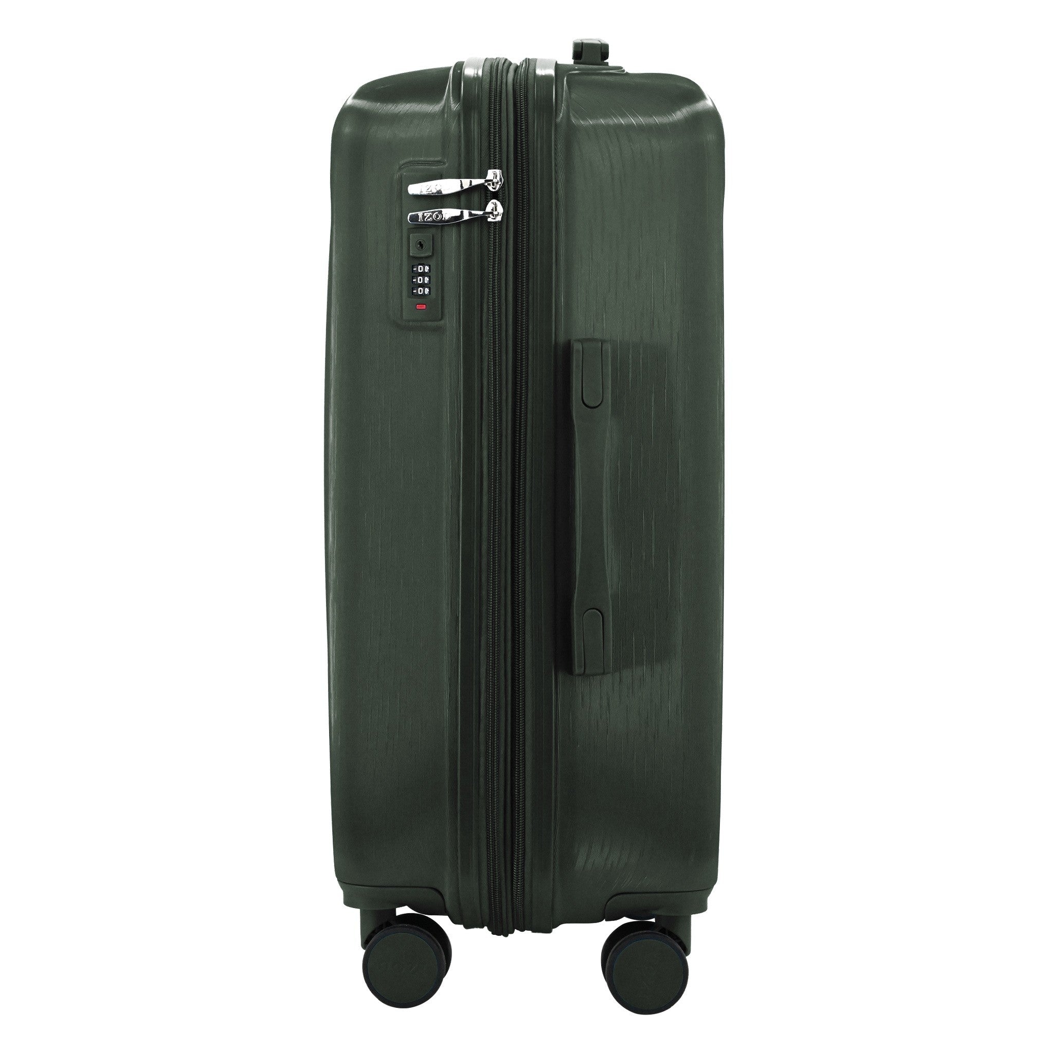 IZOD Mateo 20-Inch Carry-On Luggage – Lightweight Expandable ABS Hardside Suitcase with 360° Dual Spinner Wheels & Built-In Combo Lock