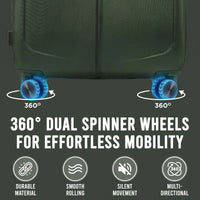 IZOD Mateo 20-Inch Carry-On Luggage – Lightweight Expandable ABS Hardside Suitcase with 360° Dual Spinner Wheels & Built-In Combo Lock