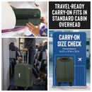 IZOD Mateo 20-Inch Carry-On Luggage – Lightweight Expandable ABS Hardside Suitcase with 360° Dual Spinner Wheels & Built-In Combo Lock