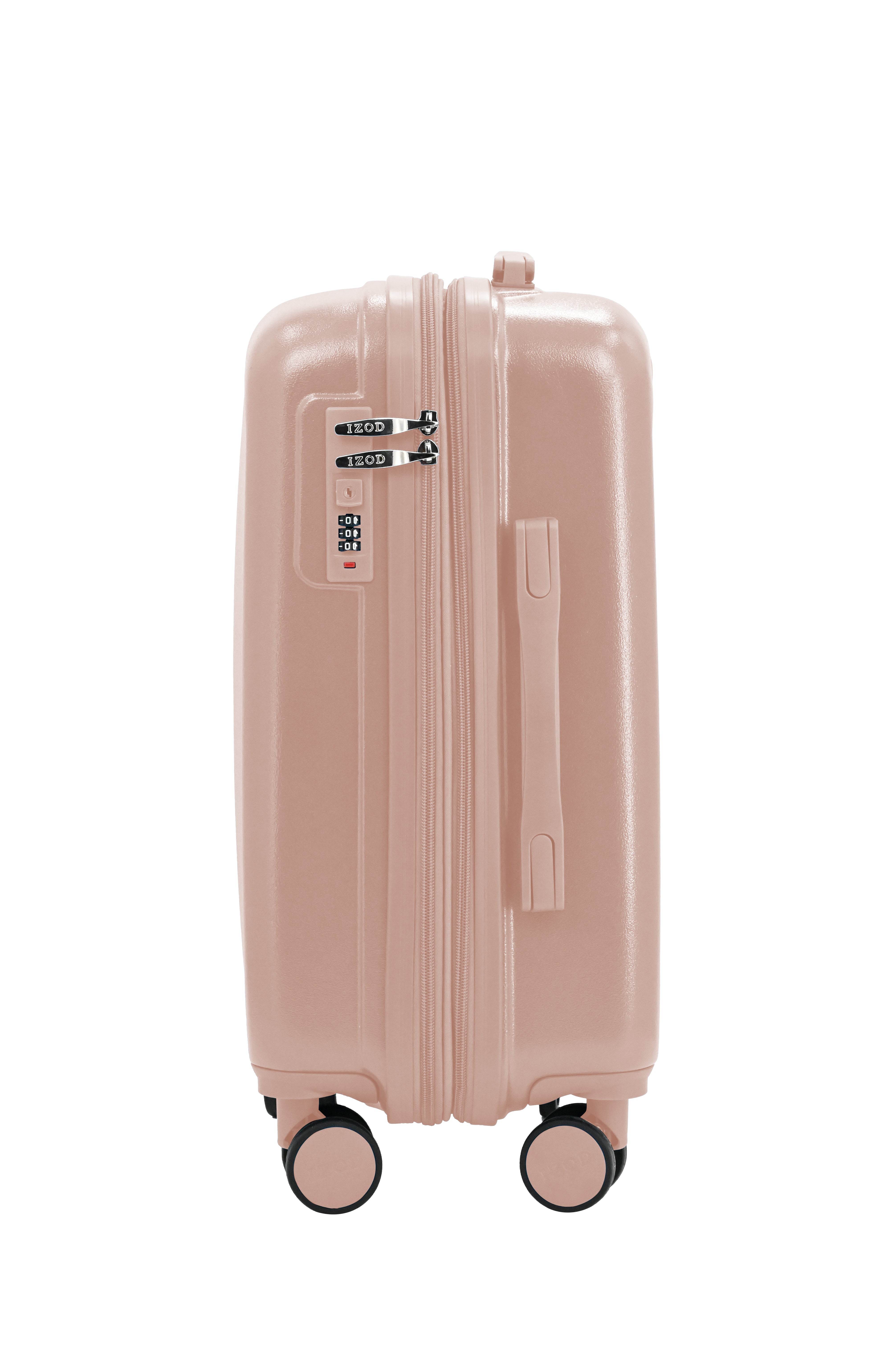 IZOD Mateo 20-Inch Carry-On Luggage – Lightweight Expandable ABS Hardside Suitcase with 360° Dual Spinner Wheels & Built-In Combo Lock