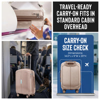 IZOD Mateo 20-Inch Carry-On Luggage – Lightweight Expandable ABS Hardside Suitcase with 360° Dual Spinner Wheels & Built-In Combo Lock