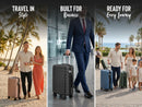 IZOD Romeo 20-Inch Carry-On Luggage – Lightweight Expandable ABS Hardside Suitcase with 360° Dual Spinner Wheels & Built-In Combo Lock