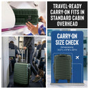 IZOD Romeo 20-Inch Carry-On Luggage – Lightweight Expandable ABS Hardside Suitcase with 360° Dual Spinner Wheels & Built-In Combo Lock